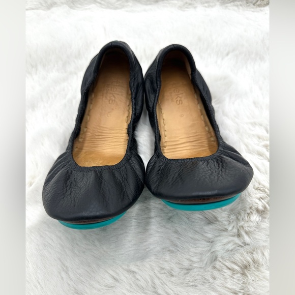 Tieks By Gavrieli‎ Foldable Ballerina Ballet Flats Black leather size 9 black - Picture 9 of 10